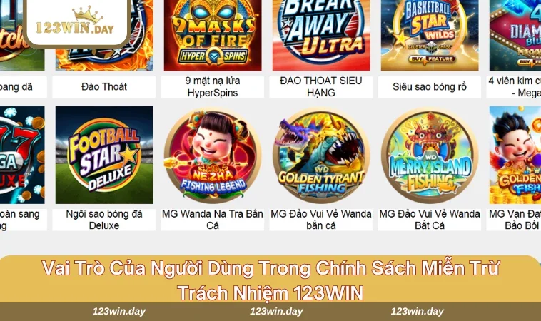 Miễn Trừ Trách Nhiệm 123WIN - Chi Tiết Về Quy Định Mới 633 Đặt cược có trách nhiệm là yếu tố quan trọng khi tham gia giải trí